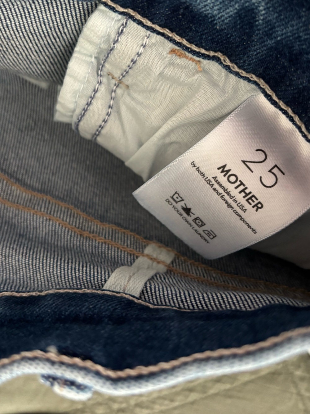 MOTHER JEANS The Hustler Ankle Fray size 25 - Picture 6 of 8